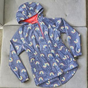 Girls Raincoat Cat & Jack Rainbows Size 10/12
